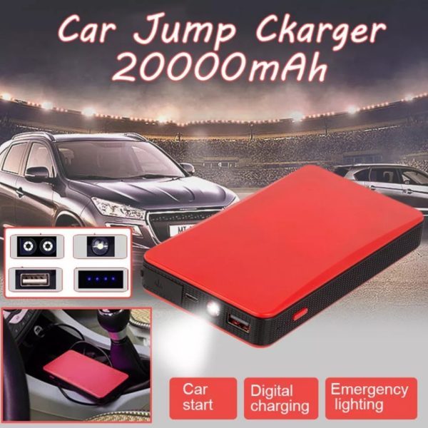 20000mAh 12V Car Jump Starter Booster Power Bank Auto Starting Device Outdoor Emergency Power Battery Starting Jumper Start.. - Image 4