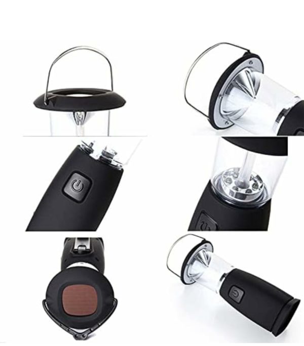 Solar Hand- Crank Up Dynamo LED Light Lantern Lamp for Outdoor Camping Hunting Hiking Sailing Weatherproof – Best for CUC power outages - Image 5