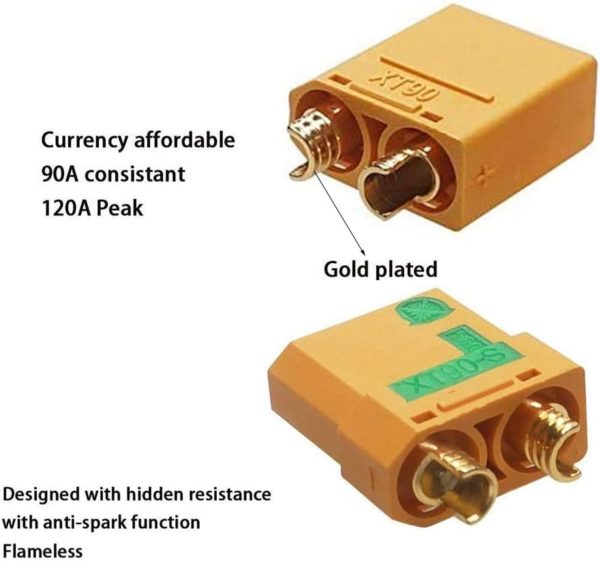 XT90 Connector Update XT90S Anti-Spark Male Female for RC FPV Lipo Battery ESC Charger Lead. - Image 2