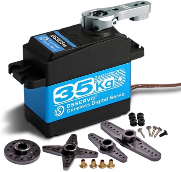 ZOSKAY 35kg high Torque Coreless Motor servo Metal Gear Digital and Stainless Steel Gear servo arduino servo for Robotic DIY,RC car (Control Angle 270°)