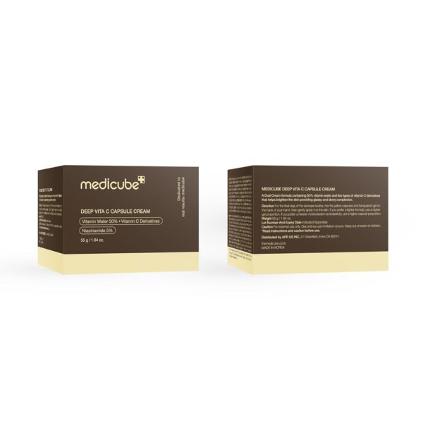 Medicube Deep Vitamin C Golden Capsule Face Moisturizer, 1.94 oz | Liposome Capsules For Wrinkles, Skin Radiance - Image 3