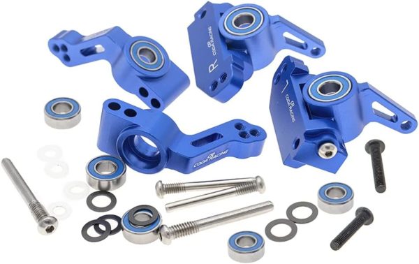 CODA RACING RC Alloy Caster Block&Steering Blocks&Rear Stub Axle Carriers for Traxxas 1/10 2WD Slash