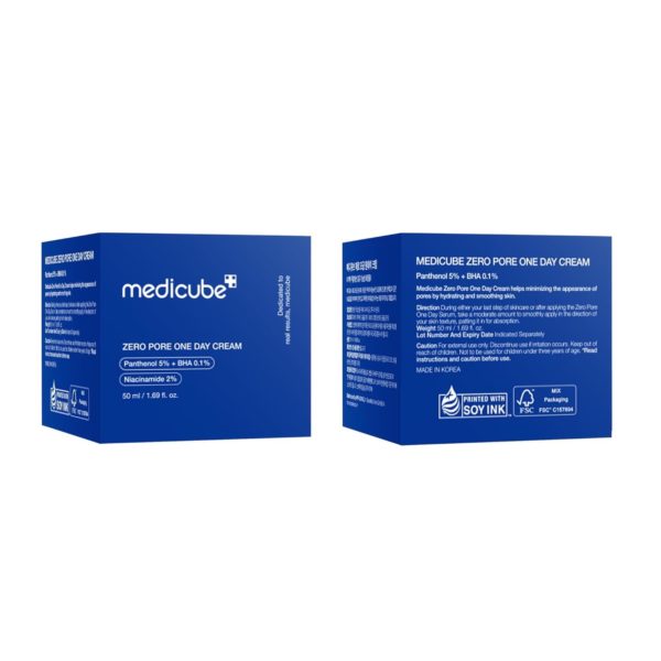 Medicube Zero Pore One-Day Cream 1.69 fl.oz – Visibly Smaller Pores, Controls Excess Oil – Pore Refining Cream with Panthenol, Salicylic Acid, and Niacinamide – Korean Skincare - Image 5