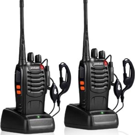 Walkie Talkies Rechargeable Long Range Two-Way Radios with Earpieces,2-Way Radios UHF Handheld.