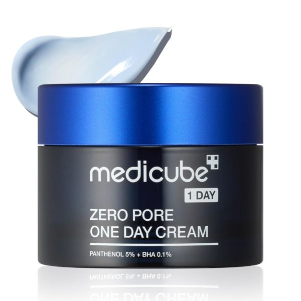 Medicube Zero Pore One-Day Cream 1.69 fl.oz – Visibly Smaller Pores, Controls Excess Oil – Pore Refining Cream with Panthenol, Salicylic Acid, and Niacinamide – Korean Skincare