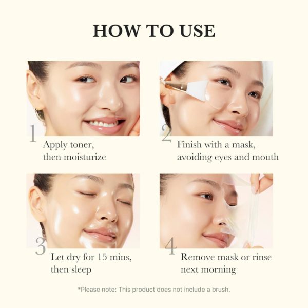 Medicube Kojic Acid Turmeric Overnight Wrapping Peel Off Mask – Nourishes dull, uneven skin with hydrolyzed collagen for glowing skin and skin firmnes. Korean skincare, 2.53 fl. oz. - Image 2