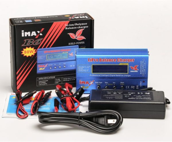 IMAX B6 Original HB6 Lipo Battery Charger 80W 6A Digital Balance Charger Discharger For Lipo NiMh Li-ion Ni-Cd +15V6A Adapter