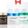 Medicube Toner Pads Gift Set | Korean Skincare Set for Holiday Gifts | Gifts for Women and Men | Christmas Gifts | 3 Toner Pads for exfoliating & Hydrating, Korean Toner Pads Set, 210 Pads