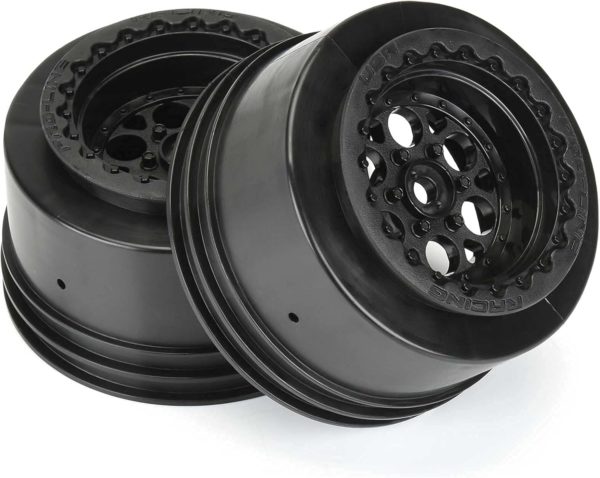 Pro-line Racing 1/10 Showtime+ Wide Rear 2.2″/3.0″ 12mm Drag Wheels (2) Black
