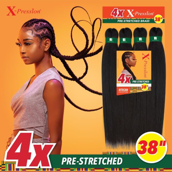 Sensationnel 4X X-Pression Pre-Stretched Braid 38 in - Image 2