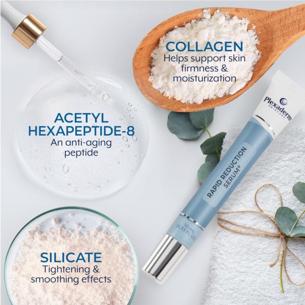 Plexaderm Rapid Reduction Eye Serum – Visibly Reduces Under-Eye Bags, Wrinkles, Dark Circles, Fine Lines & Crow’s Feet Instantly, Anti Aging Wrinkle Remover for Face, Full Size Tube - Image 2