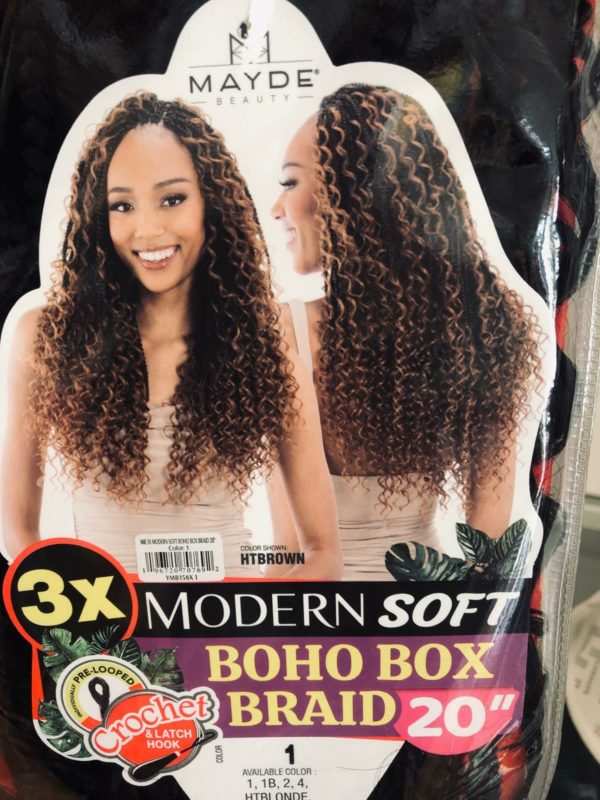 MAYDE 3X MODERN SOFT BOHO BOX BRAID 20″