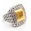 John Hardy classic Palu ring gold and silver size 8.5.