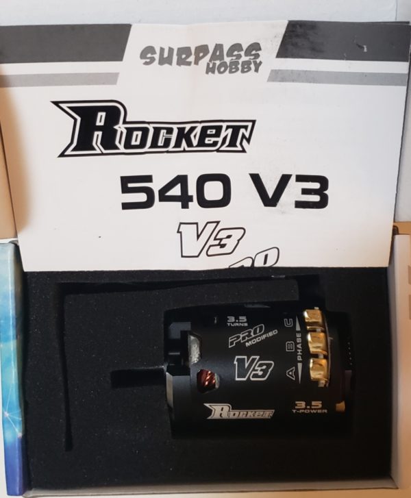 Surpass Hobby Rocket 540 V3 Sensored Brushless Motor Heatsink Can 3.5T For Electric Hub Motor 1/10 RC Car - Image 2
