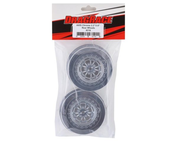 DragRace Concepts AXIS 2.2/3.0" Drag Racing Rear Wheels w/12mm Hex (Chrome) (2)