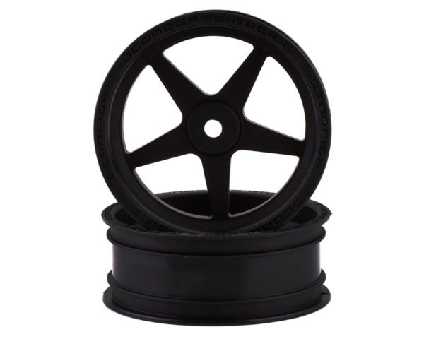 JConcepts Starfish - SLASH, BANDIT, DR10 2.2" Front Drag Racing Wheels (Black) (2) w/12mm Hex - Image 2