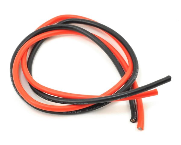 ProTek RC 12AWG Red & Black Silicone Wire (2ft/610mm) - Image 2