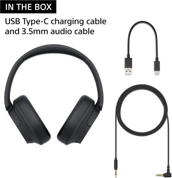 Sony WH-CH720N Noise Canceling Wireless Headphones Bluetooth Over The Ear Headset with Microphone and Alexa Built-in, Black New - Image 2