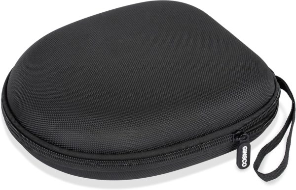Ginsco Universal Headphone Case Compatible with JBL Tune 510BT 720BT, Sony WH-CH 720N/WH-CH520, Soundcore Q20/Q30 BERIBES KVIDIO TOZO etc, 1680D Oxford Travel Carrying Hard Shell Case Black