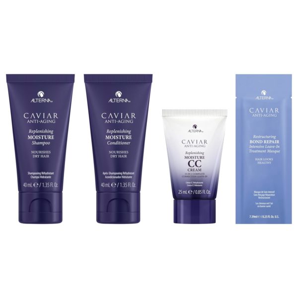 Alterna Haircare CAVIAR Anti-Aging Replenishing Moisture Trial Kit – Shampoo, Conditioner, Leave-In CC Cream | For Dry, Brittle Hair | Protects, Restores and Hydrates | Sulfate Free - Image 3