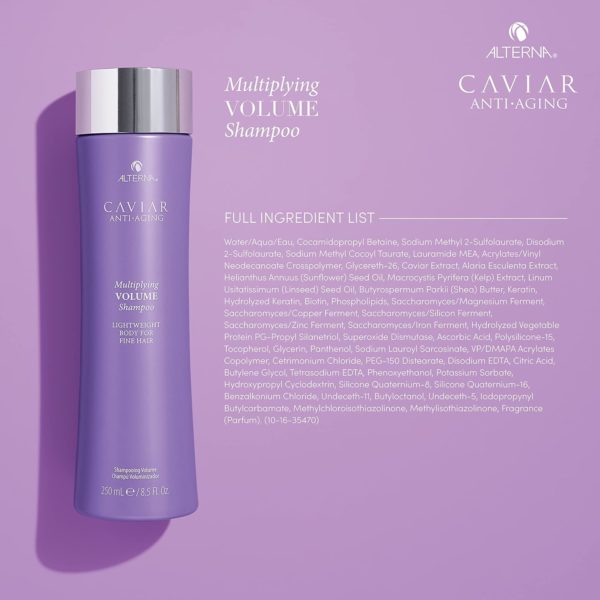 CAVIAR Anti-Aging Multiplying Volume Shampoo | For Fine, Limp or Thin Hair | Create Instant Volume and Thickness | Sulfate Free - Image 2